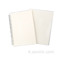 PP Copertura glassata Eye-Protection Spiral Grid Lines Notebook